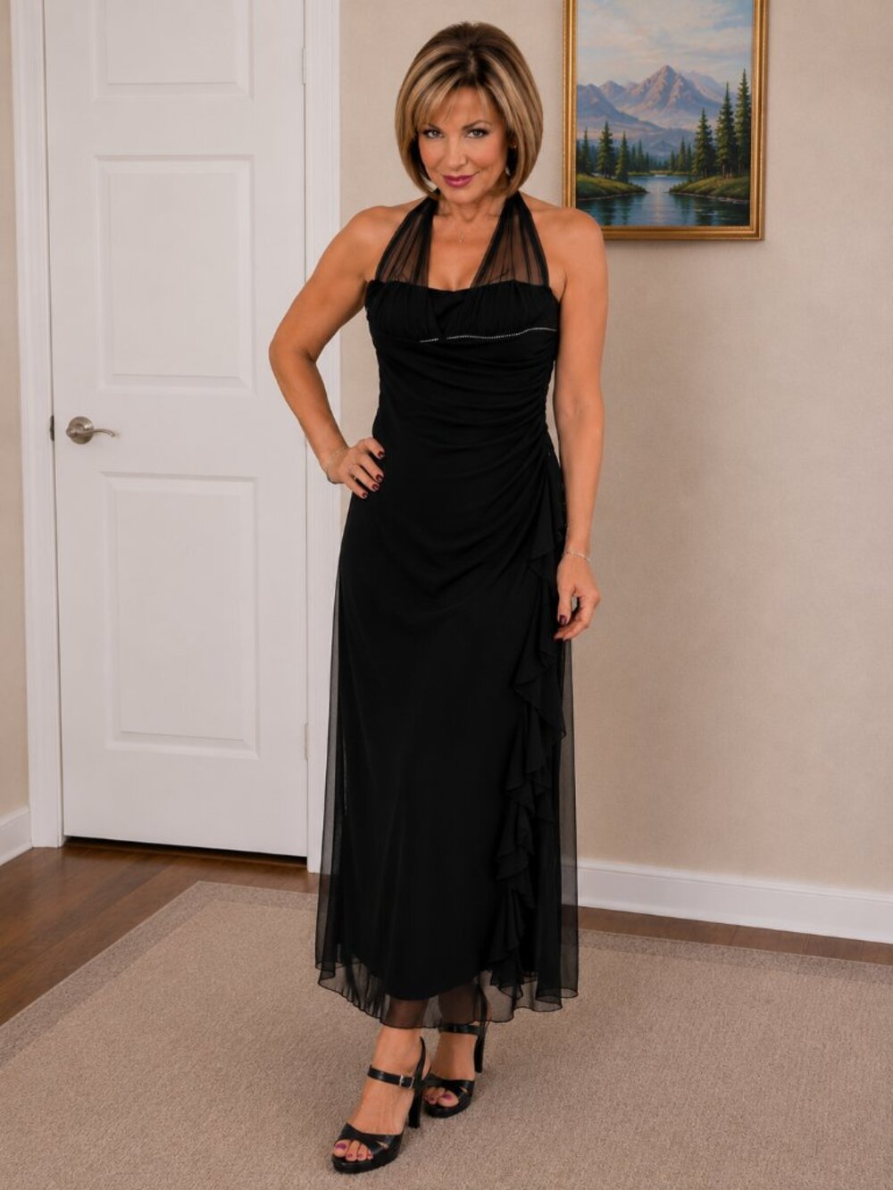 Chiffon Formal or Cocktail Dress